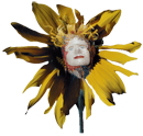 Image of a sunflower with a woman's face